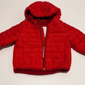 Cat & Jack Puffer Lined Red Jacket - 12 Mo